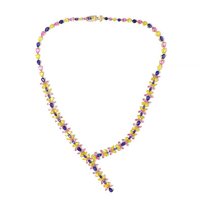 Collier en or et Saphir bleu de Madagascar (de Melo)