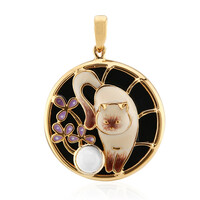 Pendentif en argent et Onyx noir