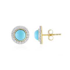 Boucles d'oreilles en argent et Turquoise Sleeping Beauty