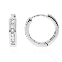 Boucles d'oreilles en argent et Topaze blanche