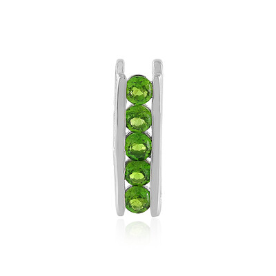 Pendentif en argent et Diopside de Russie