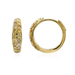 Boucles d'oreilles en or et Diamant fancy SI2 (CIRARI)