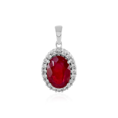 Pendentif en argent et Rubis de Madagascar