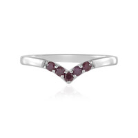 Bague en argent et Diamant pourpre I2