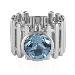 Bague en argent et Topaze bleu ciel