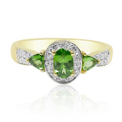 Bague en or et Grenat Tsavorite