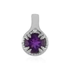 Pendentif en argent et Améthyste de Zambie