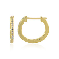 Boucles d'oreilles en argent et Diamant I4 (J)