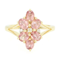 Bague en or et Saphir Padparadscha non chauffé (AMAYANI)