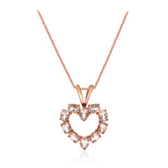 Collier en or et Morganite AAA