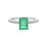 Bague en argent et Emeraude de Russie