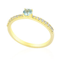 Bague en or et Tourmaline Paraïba du Nigeria