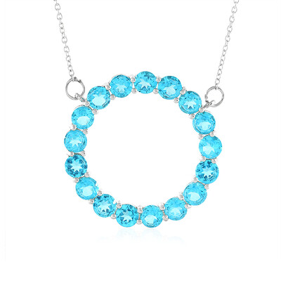 Collier en argent et Topaze Paraiba