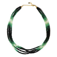 Collier en argent et Emeraude