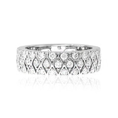 Bague en platine et Diamant Flawless (F) (LUCENT DIAMONDS)
