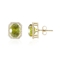 Boucles d'oreilles en or et Sphène