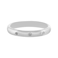 Bague en argent et Diamant I4 (J)