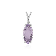 Pendentif en argent et Améthyste Rose de France