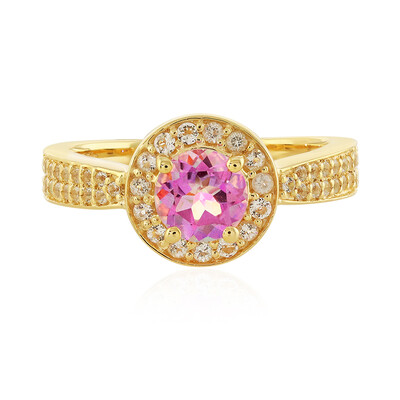 Bague en argent et Topaze jubilaire