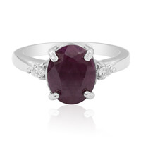 Bague en argent et Rubis