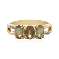 Bague en or et Pierre du Soleil de l’Orégon