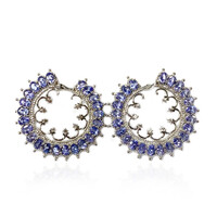 Boucles d'oreilles en argent et Tanzanite (Dallas Prince Designs)