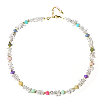 Collier en argent et Quartz blanc (Riya)