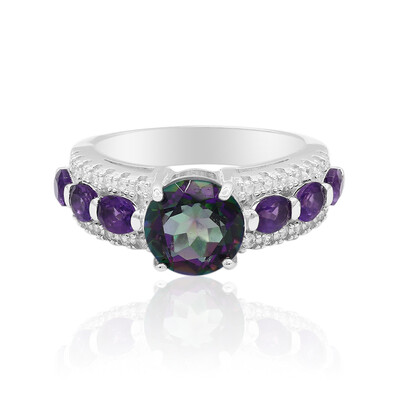 Bague en argent et Quartz mystique