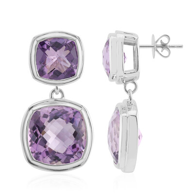 Boucles d'oreilles en argent et Améthyste (Pallanova)
