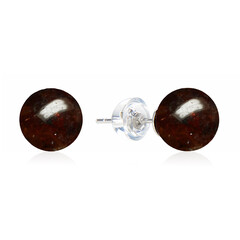 Boucles d'oreilles en argent et Grenat du Mozambique