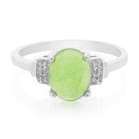Bague en argent et Chrysoprase impériale
