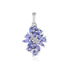 Pendentif en argent et Tanzanite