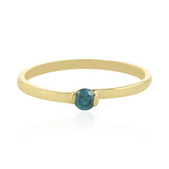 Bague en or et Diamant bleu