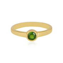 Bague en argent et Diopside de Russie