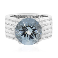 Bague en or et Aigue-Marine du Brésil AAA (de Melo)