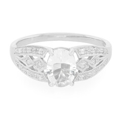 Bague en argent et Pétalite