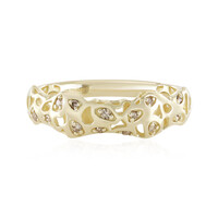 Bague en or et Diamant champagne I2 (Ornaments by de Melo)