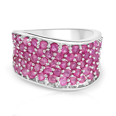 Bague en argent et Rubis