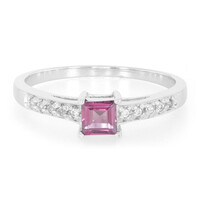 Bague en argent et Rhodolite du Rajasthan