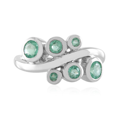 Bague en argent et Emeraude de Russie (de Melo)