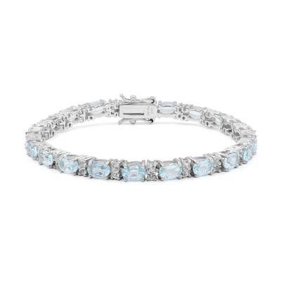 Bracelet en argent et Topaze bleu ciel