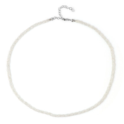 Collier en argent et Topaze blanche