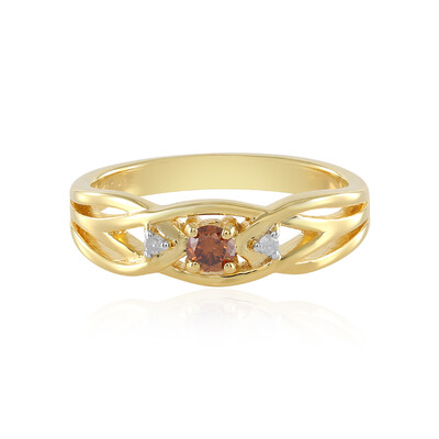 Bague en argent et Diamant rouge I3