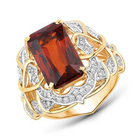 Bague en or et Grenat du Mozambique (SUHANA)