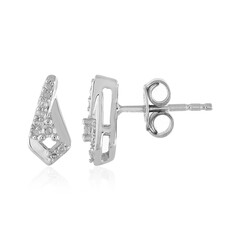 Boucles d'oreilles en argent et Diamant I2 (I)