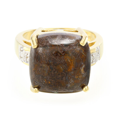 Bague en argent et Quartz Dinosaure