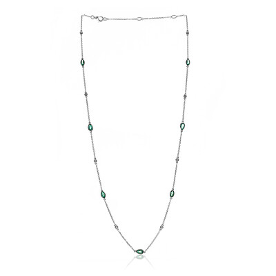 Collier en or et Emeraude de Zambie AAA (CIRARI)