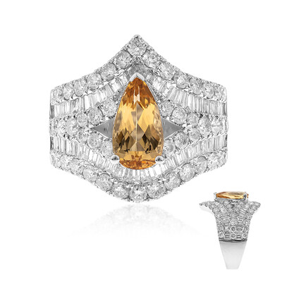Bague en or et Topaze Impériale AAA (AMAYANI)