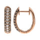 Boucles d'oreilles en or et Diamant chocolat SI2