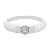 Bague en argent et Topaze bleu ciel